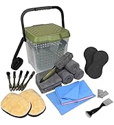 Amazon | [ネセクト] 洗車セット25点 耐荷重100kg 踏み台バケツ＆収納