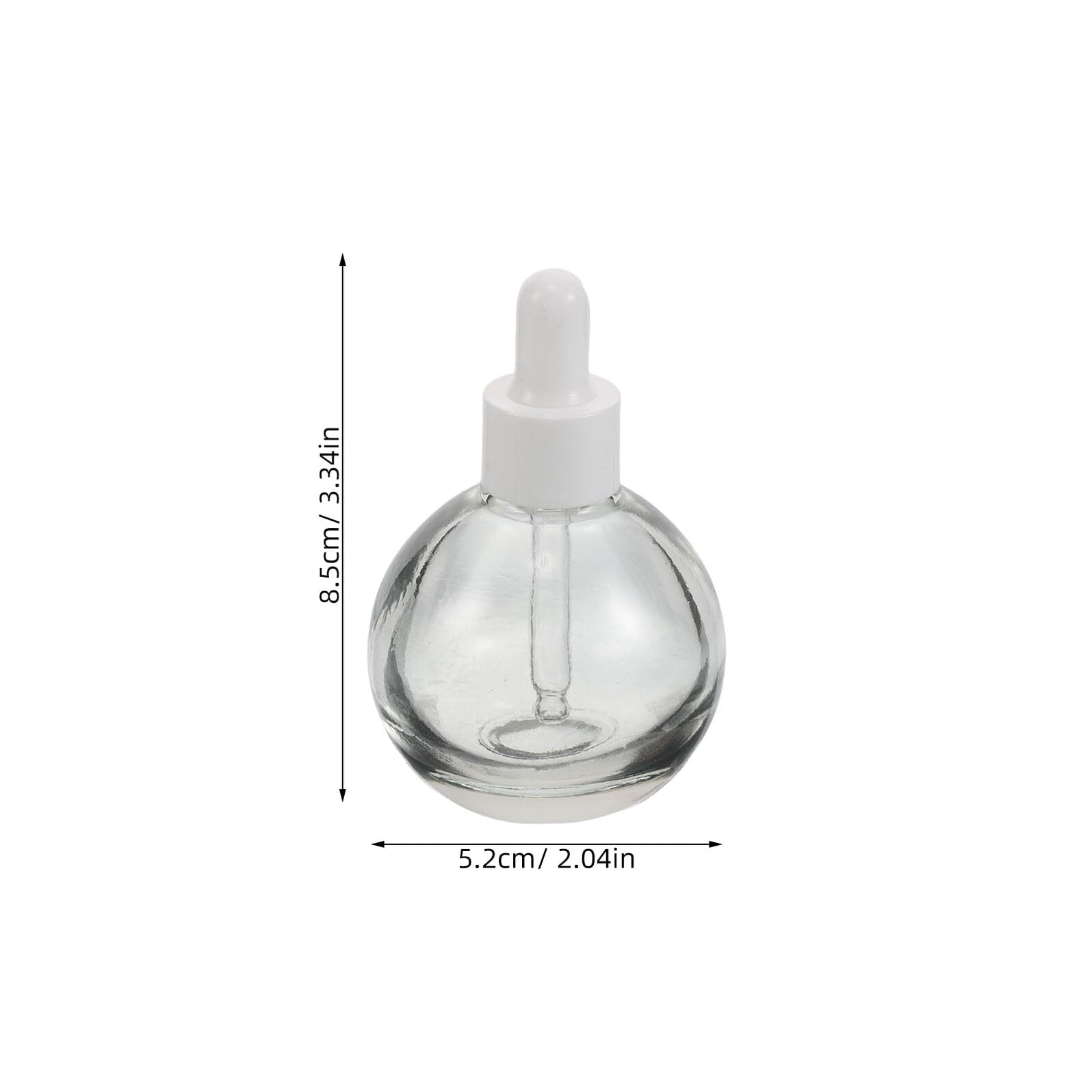 PRETYZOOM 12 Flaconi Contagocce in Vetro da 30 Ml, Bottiglie Vuote per Oli Essenziali con Guarnizione Bianca, Flaconi da Viaggio di Perdite per Cosmetici e Sieri