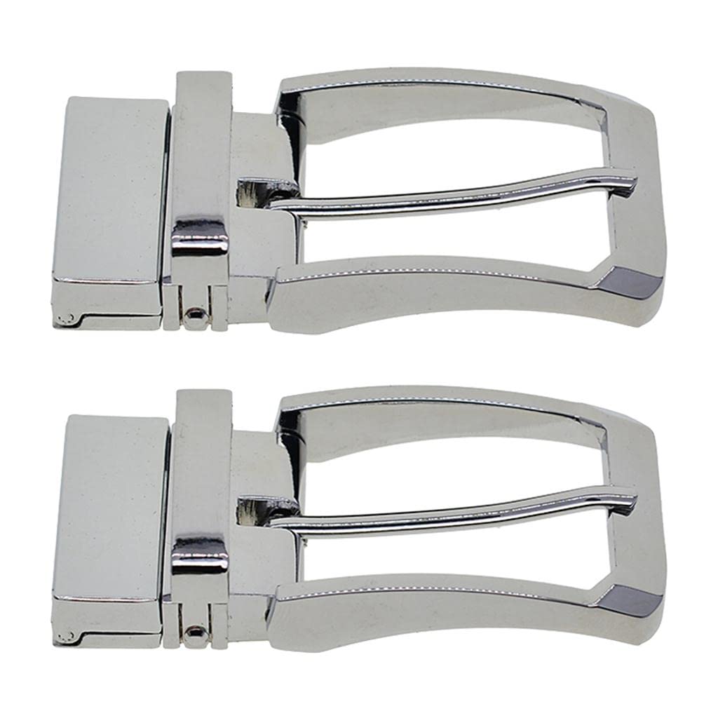 Merishopp 2 Fashion Metal Belt Buckle Reversible Slide Buckle Replacements 3.5cm Belts | Clothing Shoes & Accessories | Mens Accessories | Belt Buckles-image-24