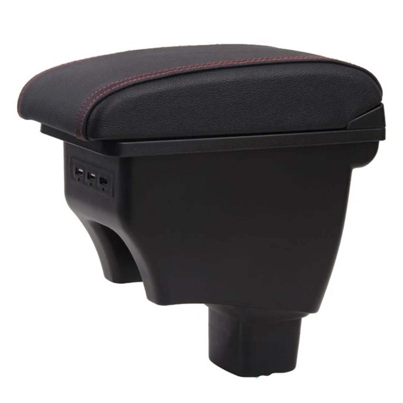UMDJJU For Suzuki For Sx4 2007-2013 Car Rotatable Armrest Arm Rest Center Centre Console Storage Box Car Centre Console Armrest Box(Black red line)