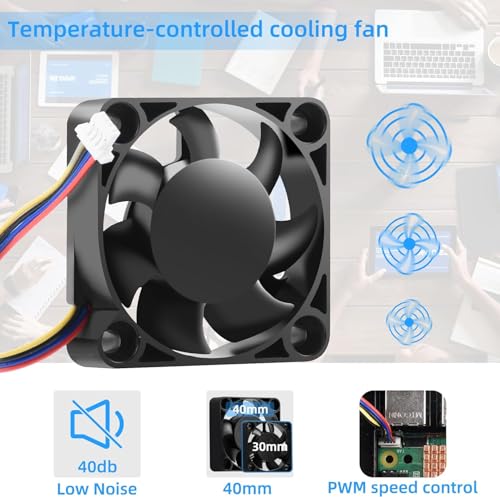 Raspberry Pi 5 Ultimate Starter Kit(128GB Edition) (8GB RAM)/Raspberry Pi OS Pre-Installed/Transparent Case/Low Noise Fan&Heatsinks Set / 5A USB-C Power Supply - Image 5