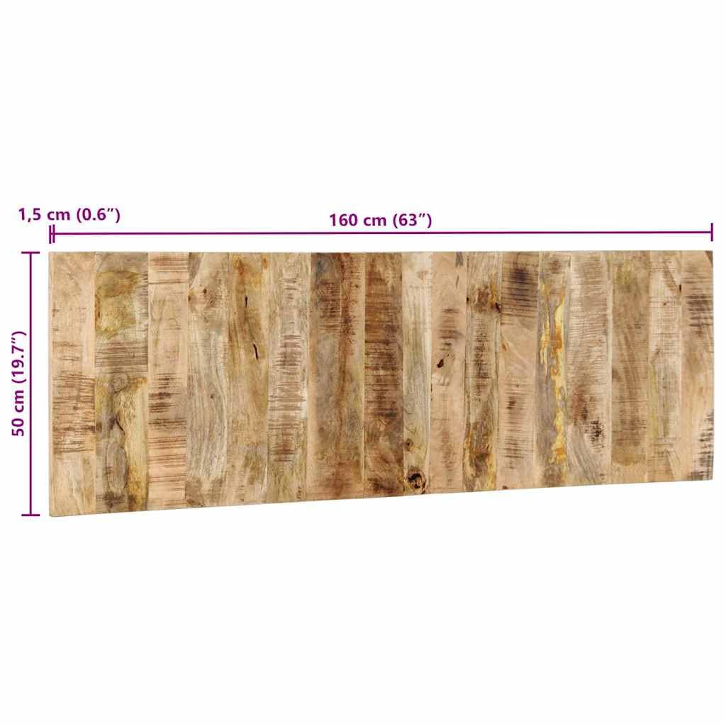 vidaXL Cabecero de Cama 160 cm Madera Maciza de Mango Rugoso