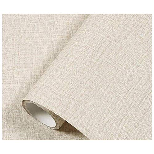 TJLMCORP-Papel tapiz autoadhesivo de tela para lugar de fuego, cocina, protector contra salpicaduras, pegatinas de pared, adhesivo para puerta, revestimientos para encimeras (crema)