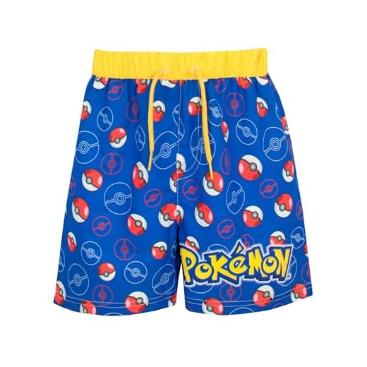 Pokemon Jungen Pikachu Badeshorts Mehrfarbig 104 4 Pokemon Jungen Pokeball Badeshorts 158