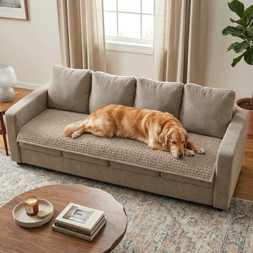 PAULATO BY GA.I.CO. PAULATO BY GA.I.CO. Waterproof Blanket – 24x86” Changing Absorbent Pad for Incontinence – Machine Washable Stain-Resistant Protector for Couch Sofa or Bed – Reusable Waterproof Cover - Macadamia sold by Mamma Mia Covers - Amazon