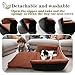 Dog Car Seat Bed 2 in 1 for Small/Medium Dogs up to 35 lbs,Adjustable Safety Leashes,Memory Foam with Soft Fabric Pets Travel Car Bed,Easily Installed in Front and Back seat,Removable and Washable.