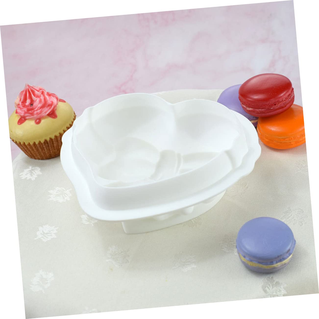 MAGICLULU 5pièces Moule Silicone Forme De Cœur Pour Gâteau Mousse Moule à Pâtisserie Antiadhésif Pour Et Desserts Outil De Cuisine Silicone Et Facile à Nettoyer