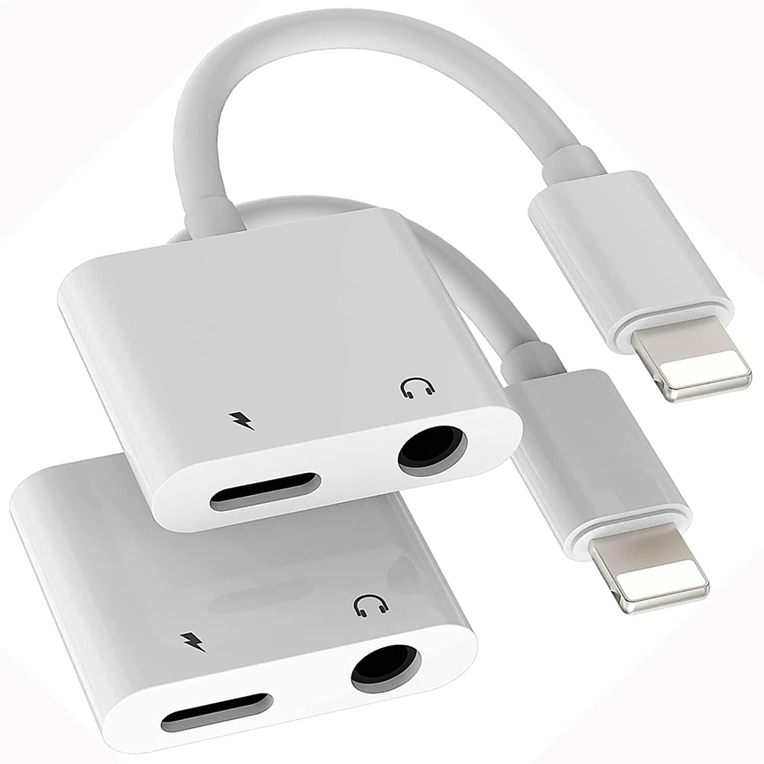 iPhone, [Apple MFi Certified] 2 in 1 Lightning to 3.5mm AUX Audio + Charger Splitter Compatible with iPhone 14/13/12/11/XS/XR/X 8/7/SE, Support Music Control(Not for Call)-image-32