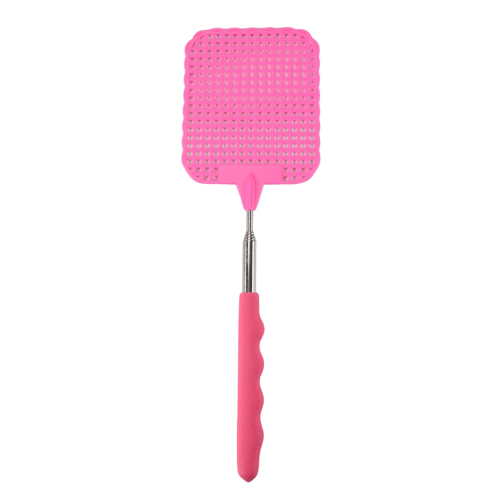 CTRLZS Flyswatter Fly mosquito insects swatter telescopic up to 73 cm pink
