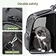 Pecute Katzenrucksack Hunderucksack Haustier Rucksack, Belastung Verringern Hundetasche, Katzentasche, Entlastungssystem Katzen Rucksack, Faltbar und Leicht, Atmungsaktiv, geeignet für Tiere bis 6 kg