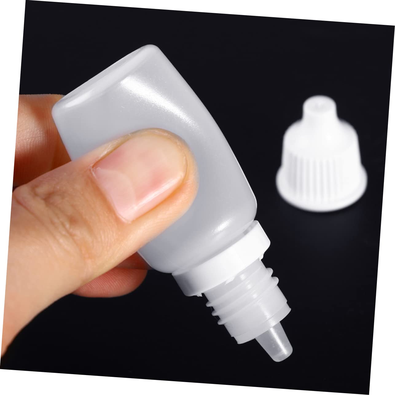 FUNOMOCYA 10ml Squeezable Dropper Bottles 12 Pack Eye Liquid Dropper Bottle Childproof Cap