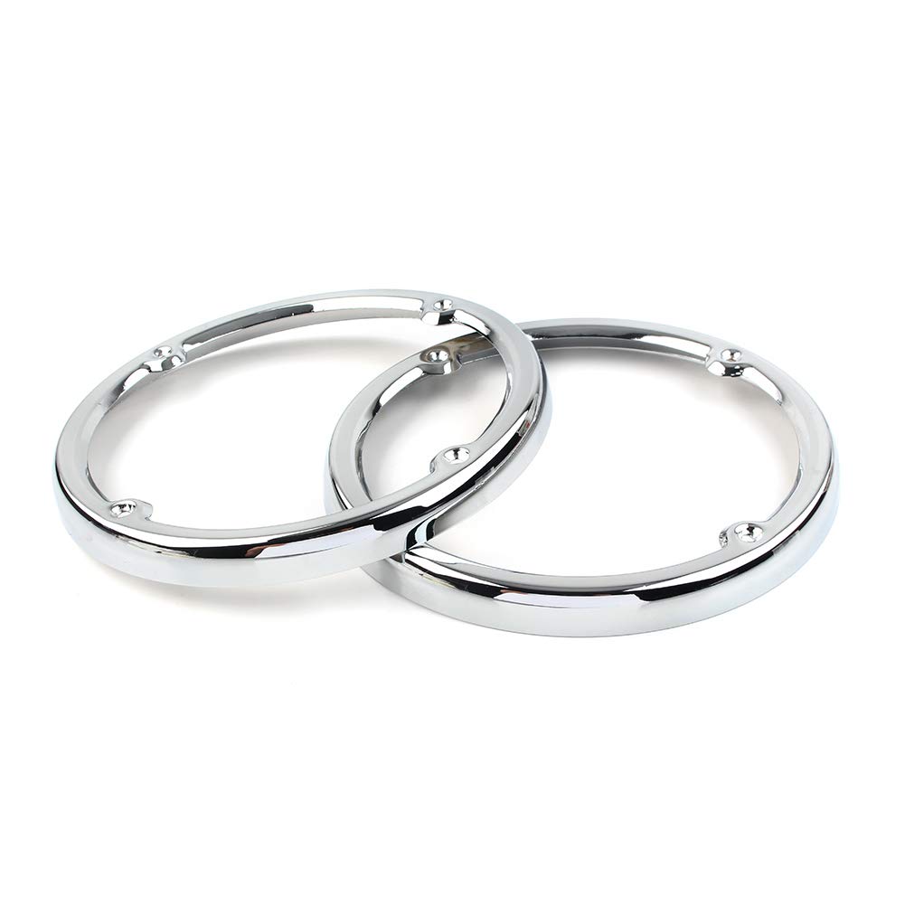 CNxinn10 Motorbike Chrome Tour Pak Rear Speaker Cover molding Trim for Harley Electra Glide Ultra Limited Tri Glide 2014-2019