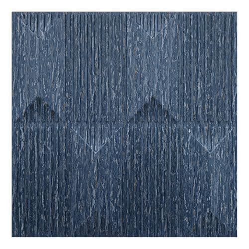 Image of Kayra Decor PVC Panel for Wall Artisian Design Electric Blue Color 19.7 inch x 19.7 inch (Pack of 12) - Covers 32.34 Sq. Ft.