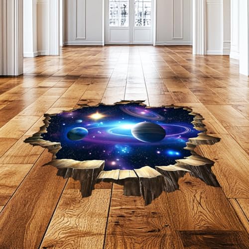 Vinilo decorativo 3D galaxia azul espacio exterior miniatura 4