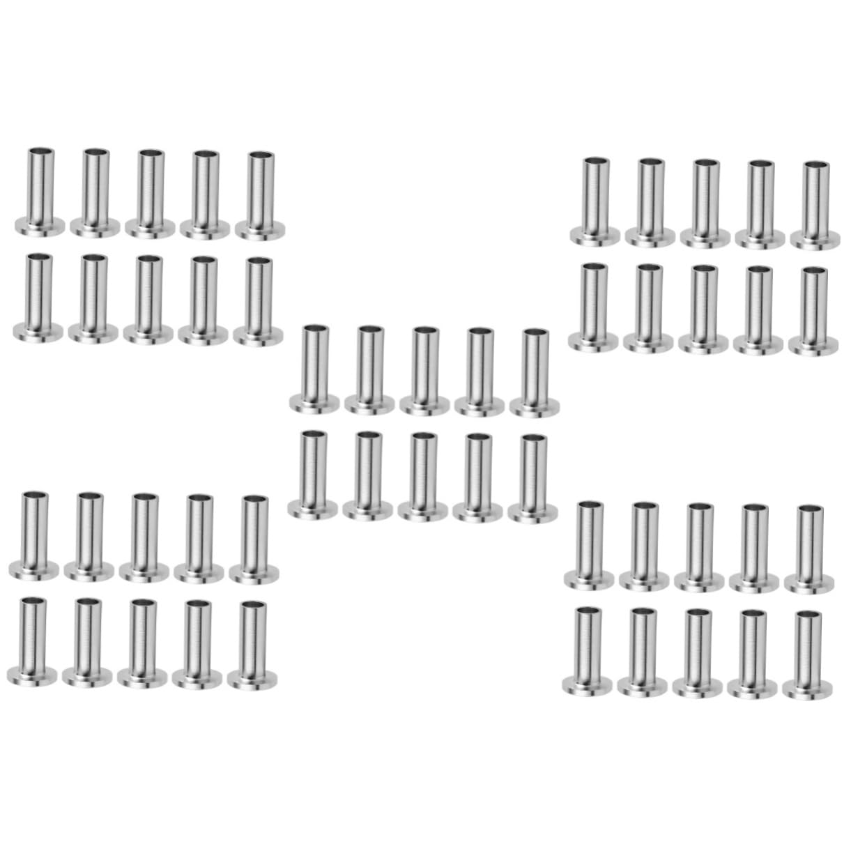 Gadpiparty 5 Series Pasamuros Para Postes De Madera Cables Protector De Pasamanos Fundas Protectoras Para Barandilla De Cubierta Alambre De Refuerzo Acero Inoxidable Silver 10 Piezas X 5