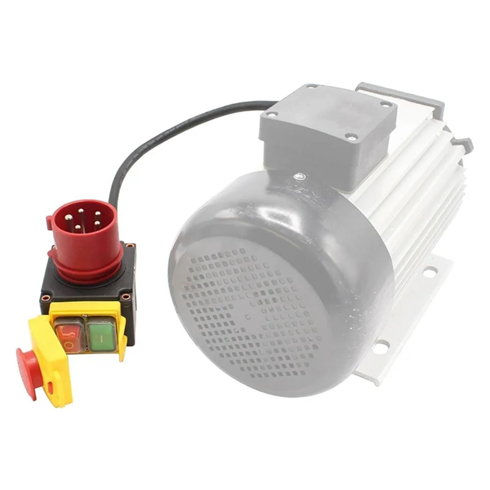 Interrupteur de machine 3X KOA7 380/400 V triphasé avec câble et inverseur de phase, y compris volet d'arrêt d'urgence combiné