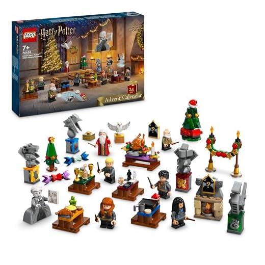 LEGO Harry Potter Calendario dell'Avvento 2024, Giocattolo Fantasy di Hogwarts con 7 Minifigure e 16 Mini Costruzioni del Mondo Magico, Giochi per Bambini e Bambini da 7 Anni, Regalo di Natale 76438