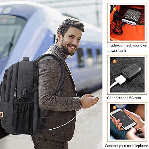 Fresion-Travel-Laptop-Backpack-for-Men-Business-Slim-Durable-Laptops-Backpack-with-USB-Charging-PortWater-Resistant-College-School-Computer-Bag-for-Men-Fits-156-Inch-Laptop-and-Notebook