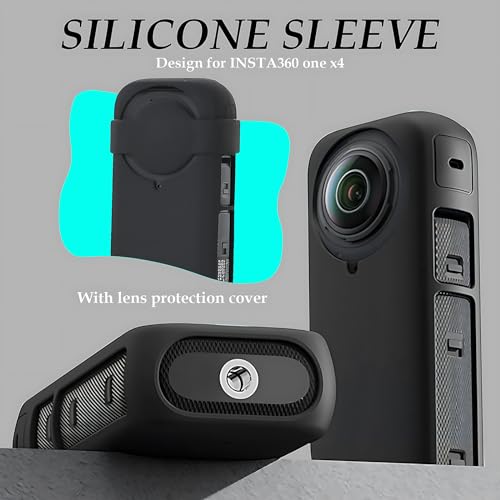 Funda protectora de silicona para Insta360 ONE X4 miniatura 3