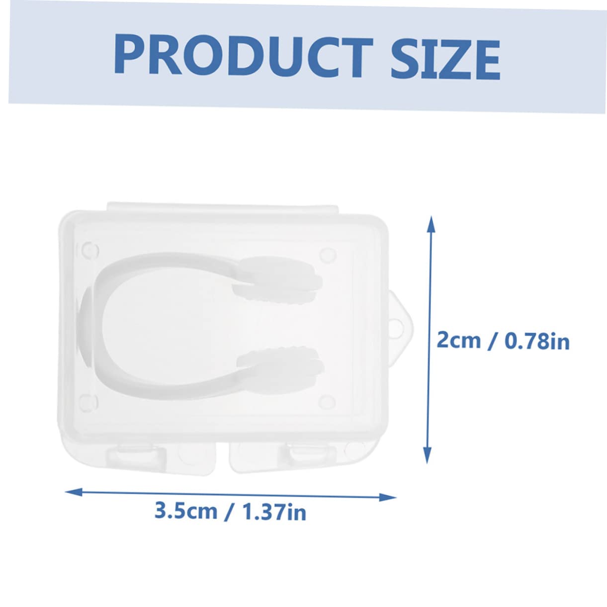 Toyvian Pinzas Natación Cajas De Clips Resistentes Desgaste Accesorios Cómodos Nadadores Acuáticos Y Ducha