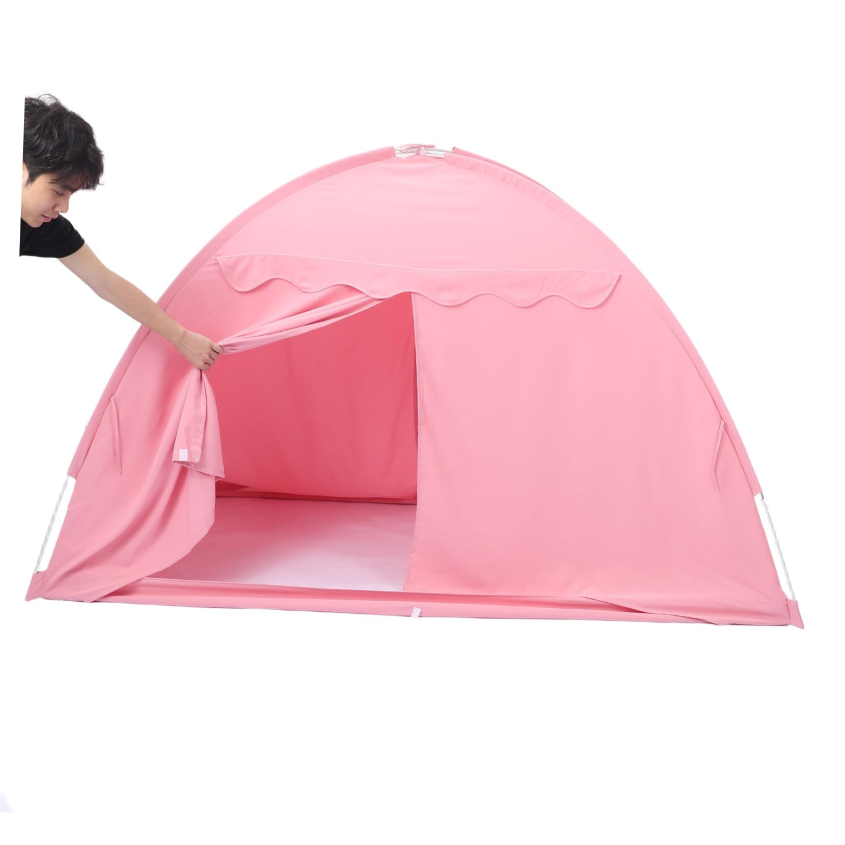 Tienda de Campaña Plegable Tela de Sombreado Gruesa y Anclajes Reforzados, Adecuado para Uso en Dormitorios Interiores, Tamaño 194x98x120 Cm
