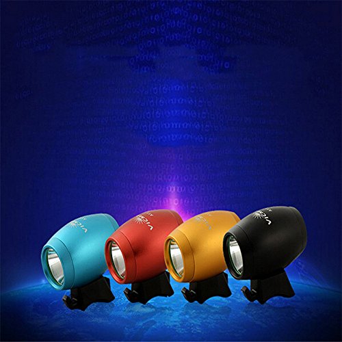 DOREKIN CREE LED USB Carga 1200Lm Bicicleta de Cabeza Delantera de la Bicicleta de la lámpara luz de la Bici de luz (Negro) (Rojo)