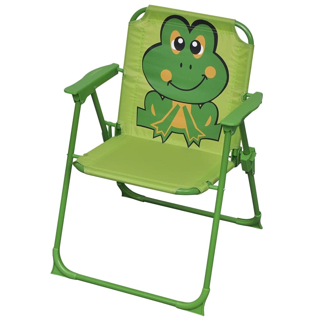 Salon de jardin pour enfants, avec parasol, une variété de motifs de dessins animés, coins arrondis, 38 x 28 x 50 cm (l x p x h), chaise pliante, table, chaises de jardin pour enfants