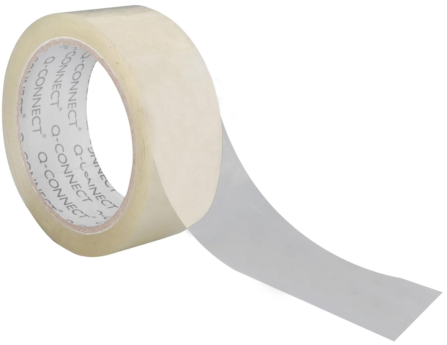 Q-Connect Polypropylene Packaging Tape 50mmx66m Clear (Pack of 6)