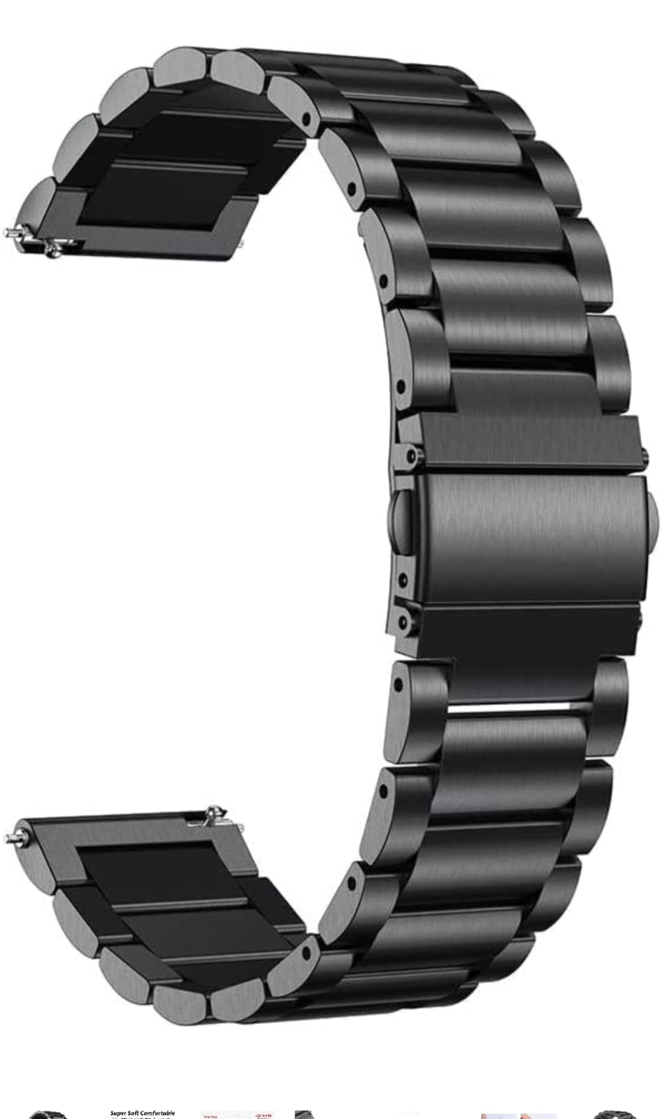 Bhargav 20 mm black chain strap universal compatible for all 20 mm watches (EXCLUDING I WATCHES) 20 mm Stainless Steel Watch Strap (Black) (B0CP2JDQVT) Amazon Price History, Amazon Price Tracker