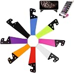 8-Pack Support universel pour téléphone pliable, lyfLux Cradeau de bureau portable de poche compatible avec les téléphones cellulaires, iPad, Kindle, E-Readers et Smartphones (3.5-8 Inch) - Couleurs assorties