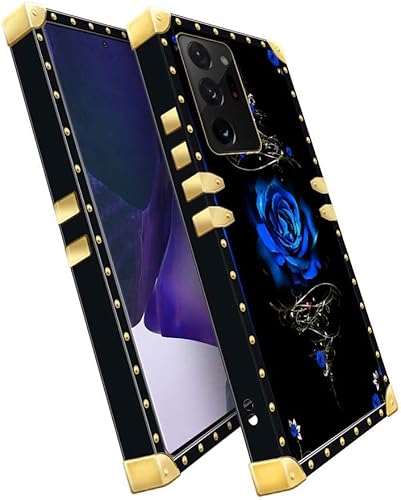 Miniatura 3 de DAIZAG Funda compatible con Samsung Galaxy Note 20 Ultra, decoración de metal rosa morada, suave, delgada, antiarañazos, a prueba de golpes, para