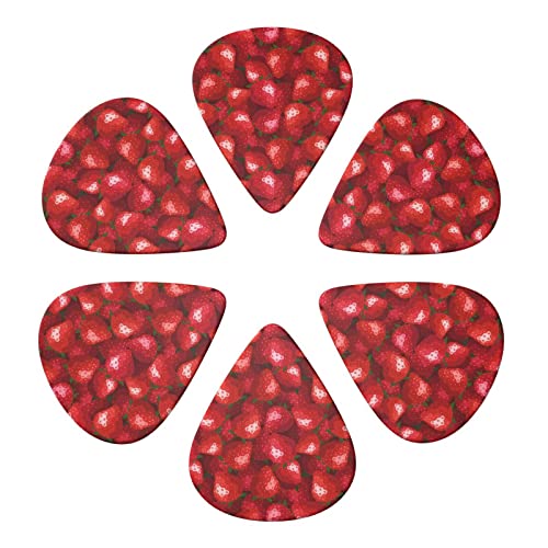 Red Strawberry Lot de 6 médiators pour guitare acoustique, guitare électrique, basse, ukulélé – fins, moyens et épais - Les Beatles, Paul McCartney, John Lennon, RIngo Starr, George Harrison Red Strawberry Lot de 6 médiators pour guitare acoustique, guitare électrique, basse, ukulélé - fins, moyens et épais – Image 5