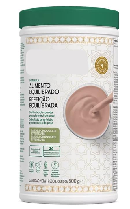 Fórmula 1 Batido Dietético F1 Sabor Chocolate Dubai 550 gr | Edición Limitada, Bajo en Calorías, Sustituto de Comida, Rico en Proteínas, Fácil Preparación