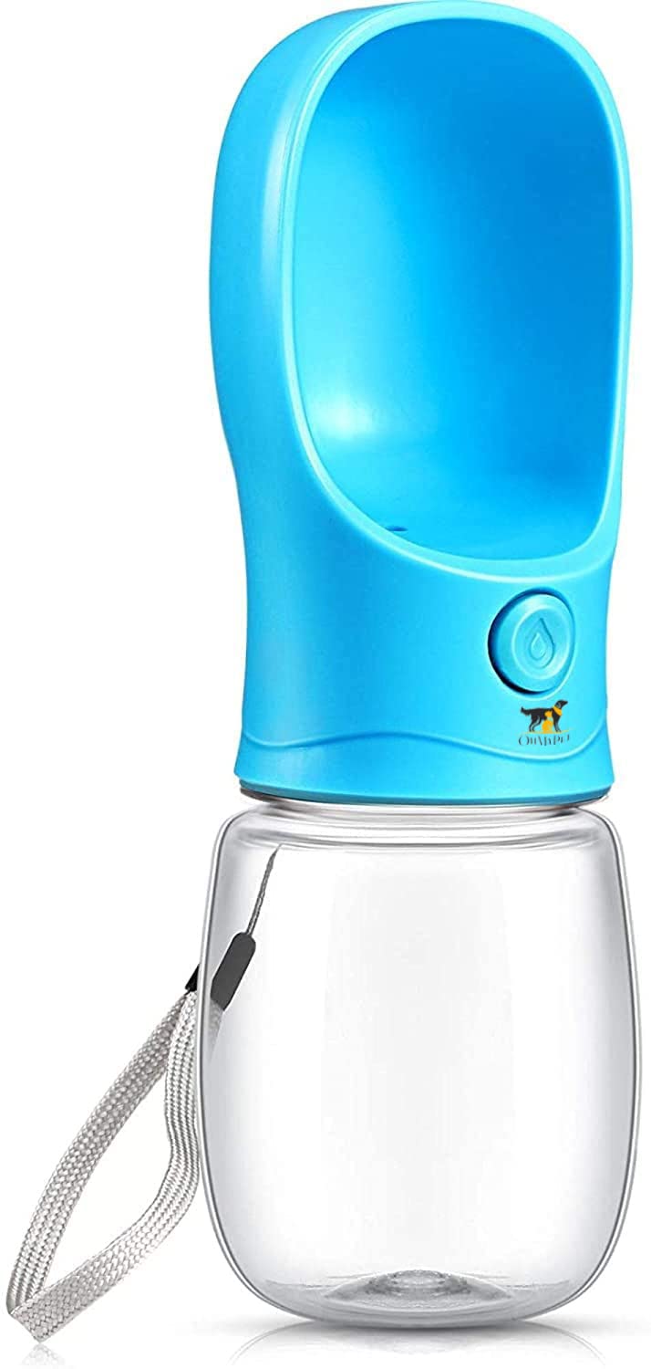OH MY PET Dog Water Bottle, Leak Proof Portable Puppy Water Dispenser Drinking Feeder Pet Care Cup for Outdoor Walking, Hiking, Travel (12 Oz / 350ml, Color May Vary)
