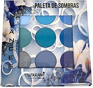 Paleta De Sombras Nuances Tons De Azul Ludurana