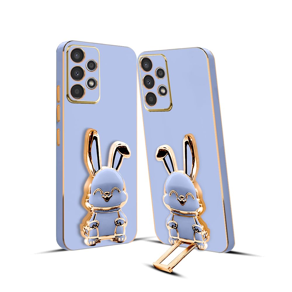 KARWAN®️ 3D Bunny with Folding Stand Back Cover Case Compatible for Samsung Galaxy A73 5G | Slim electroplated case | Stand case | Soft TPU | Space Astro Theme |Camera Protection-Blue (B0CGNTPVQT) Amazon Price History, Amazon Price Tracker