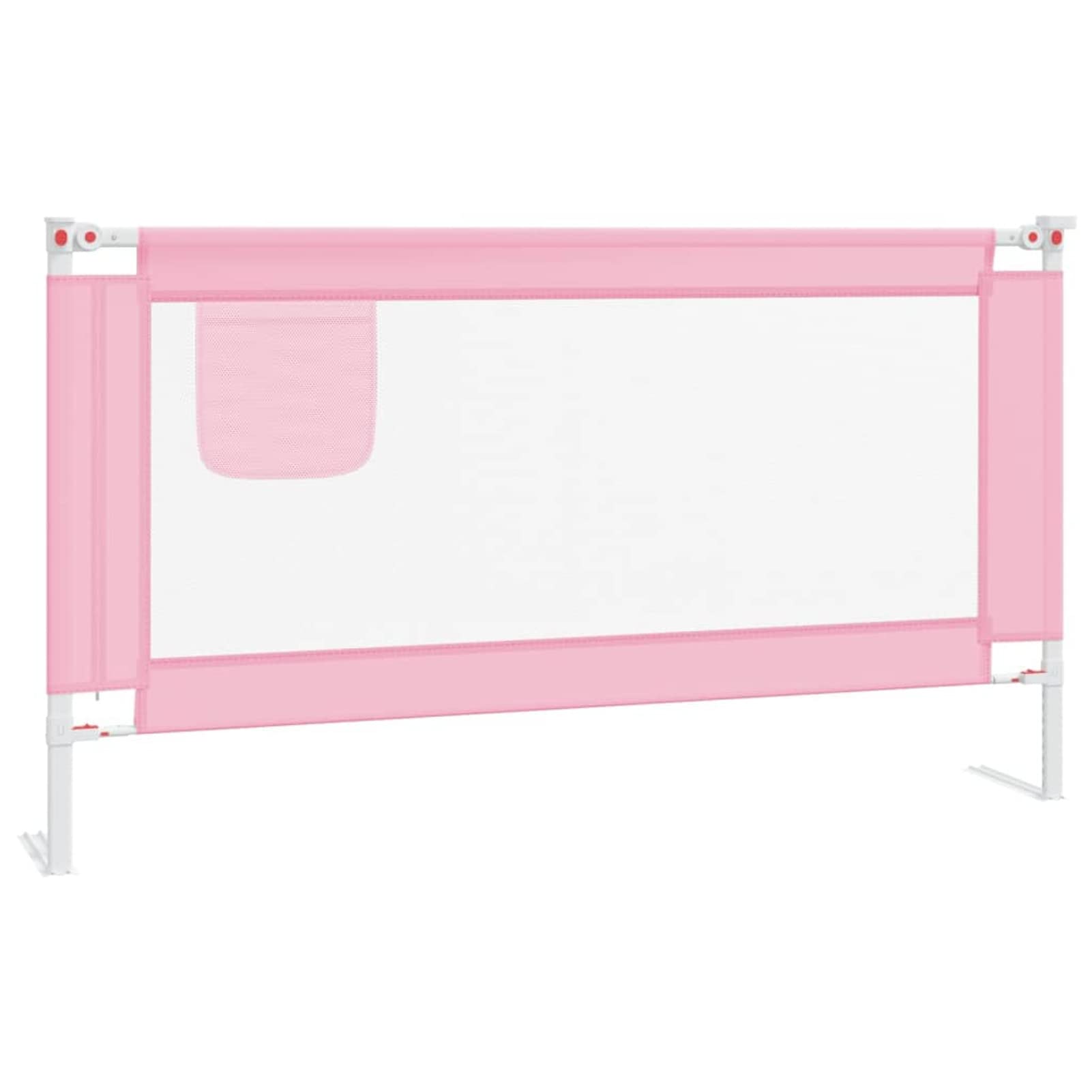 Tidyard - Barrera de seguridad para cama infantil (150 x 25 cm), color rosa