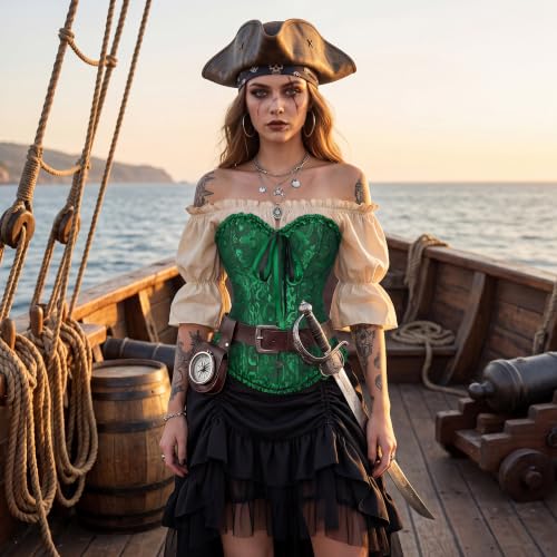 Image of frawirshau Women's Overbust Costume Corset Renaissance Victorian