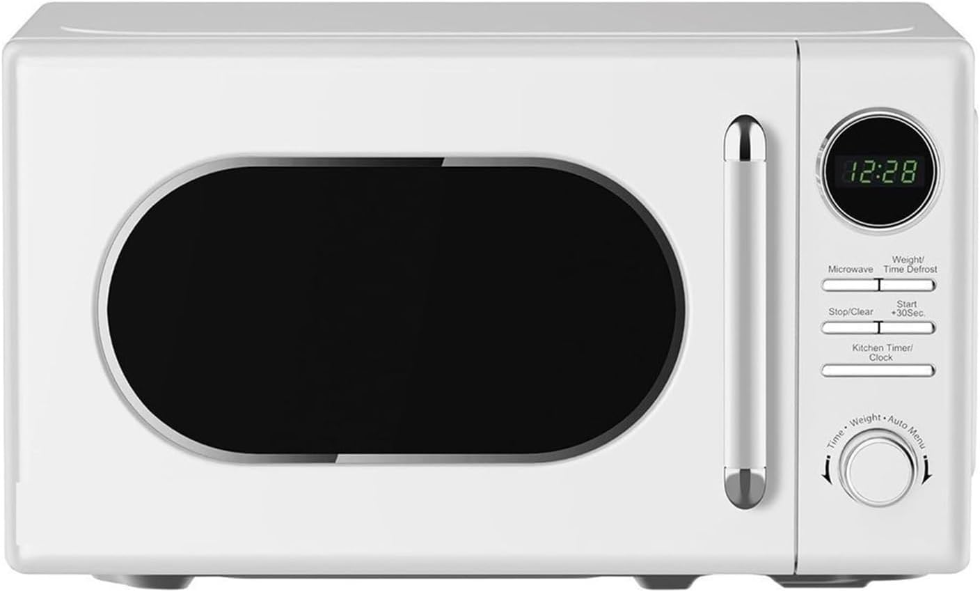 0.7 Cu. T. Retro Countertop Microwave In White