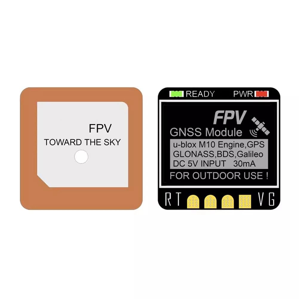 Module GNSS Mini M10 GPS UBX NMEA Double Protocole 10Hz avec Antenne en Céramique Intégrée pour Avion RC FPV Longue Portée