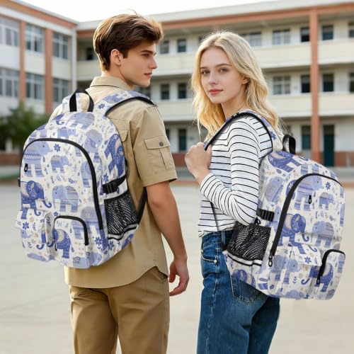 Mochila escolar para adolescentes que protege laptop con diseño animado 7