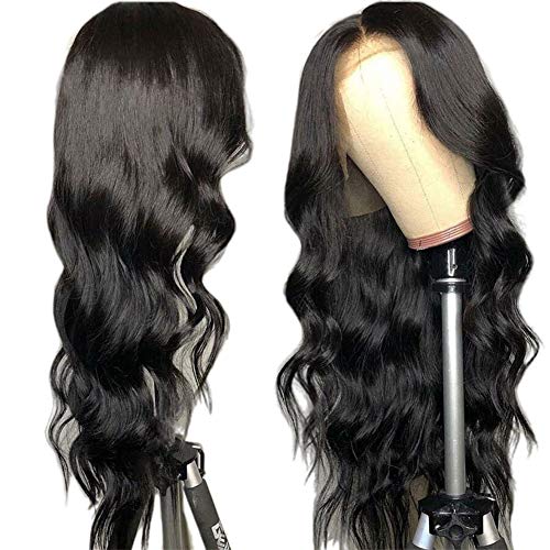 360 Lace Front Wigs Human Hair for Black Women 9A Grade 150% Density Body Wave Lace Front Wig Human Hair Pre Plucked Natural Hairline with Baby Hair (20inch)