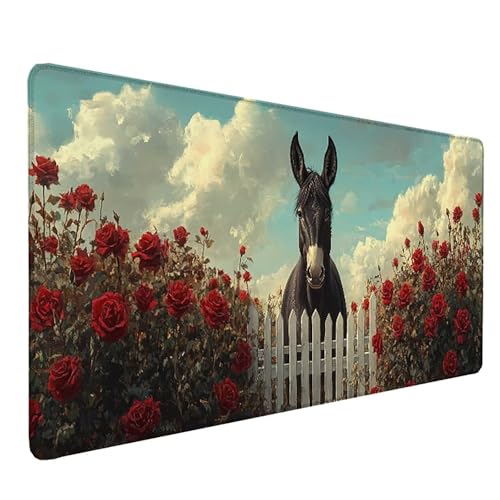 Grand tapis souris rose sous main pour optimiser votre bureau gamer