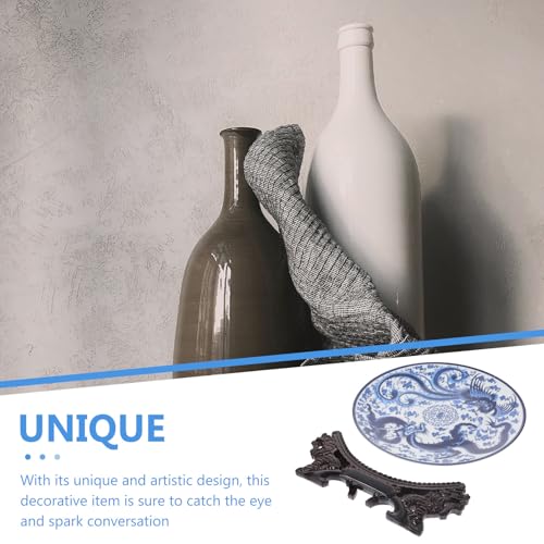 Plato decorativo dragón y fénix con cerámica esmaltada premium 8
