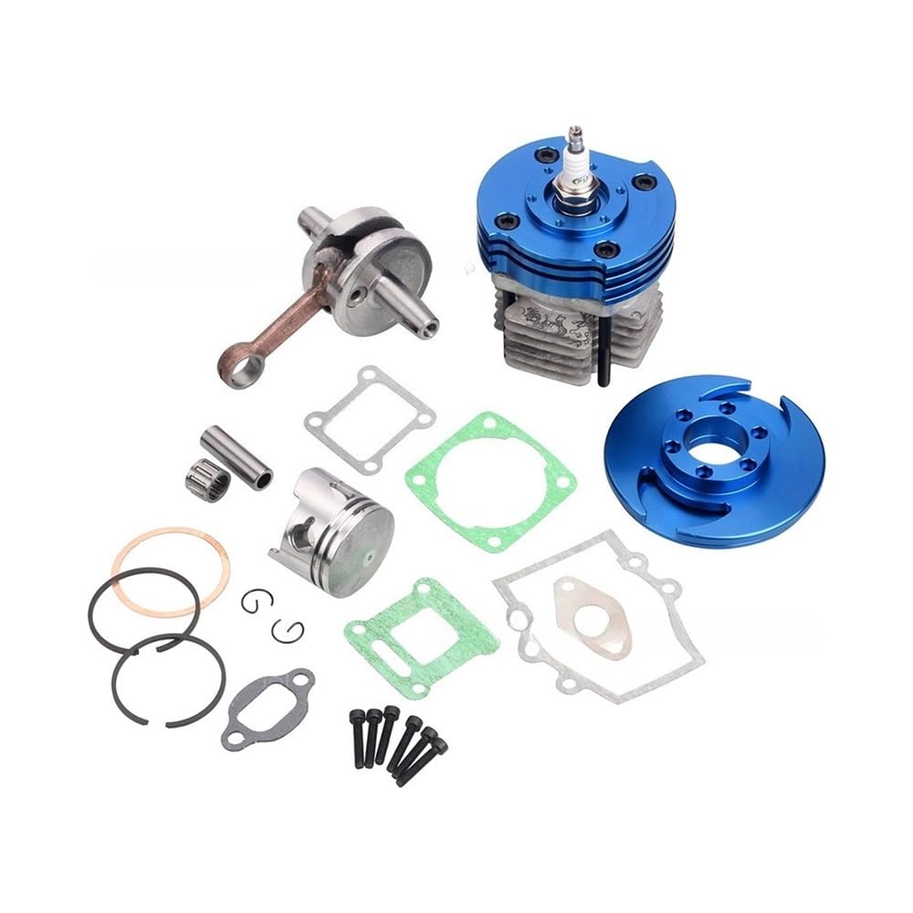 Moto motore anello Adatto Per Moto Fuoristrada ATV 49CC Modificato CNC Testata Cilindro Pistone Guarnizione Albero Motore Set Completo 44MM