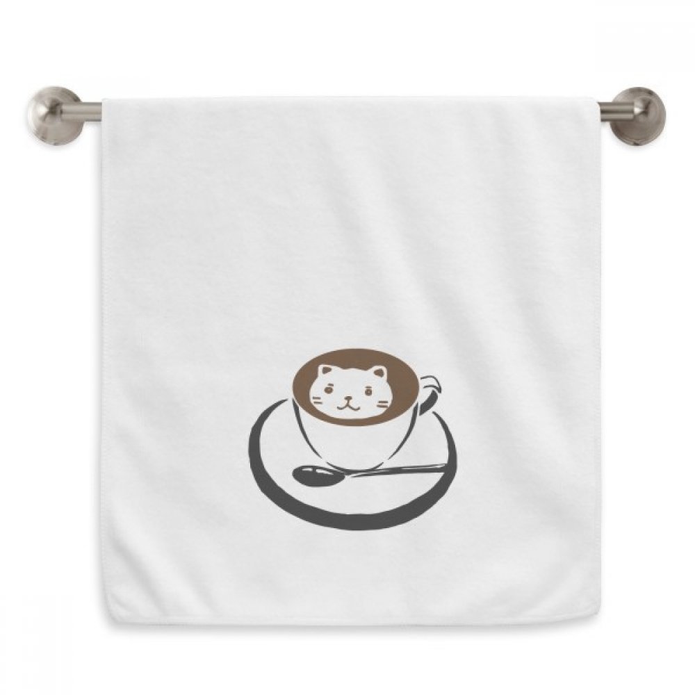 Serviette de toilette chat finie la peau irritée avec ce tissu moelleux blanc