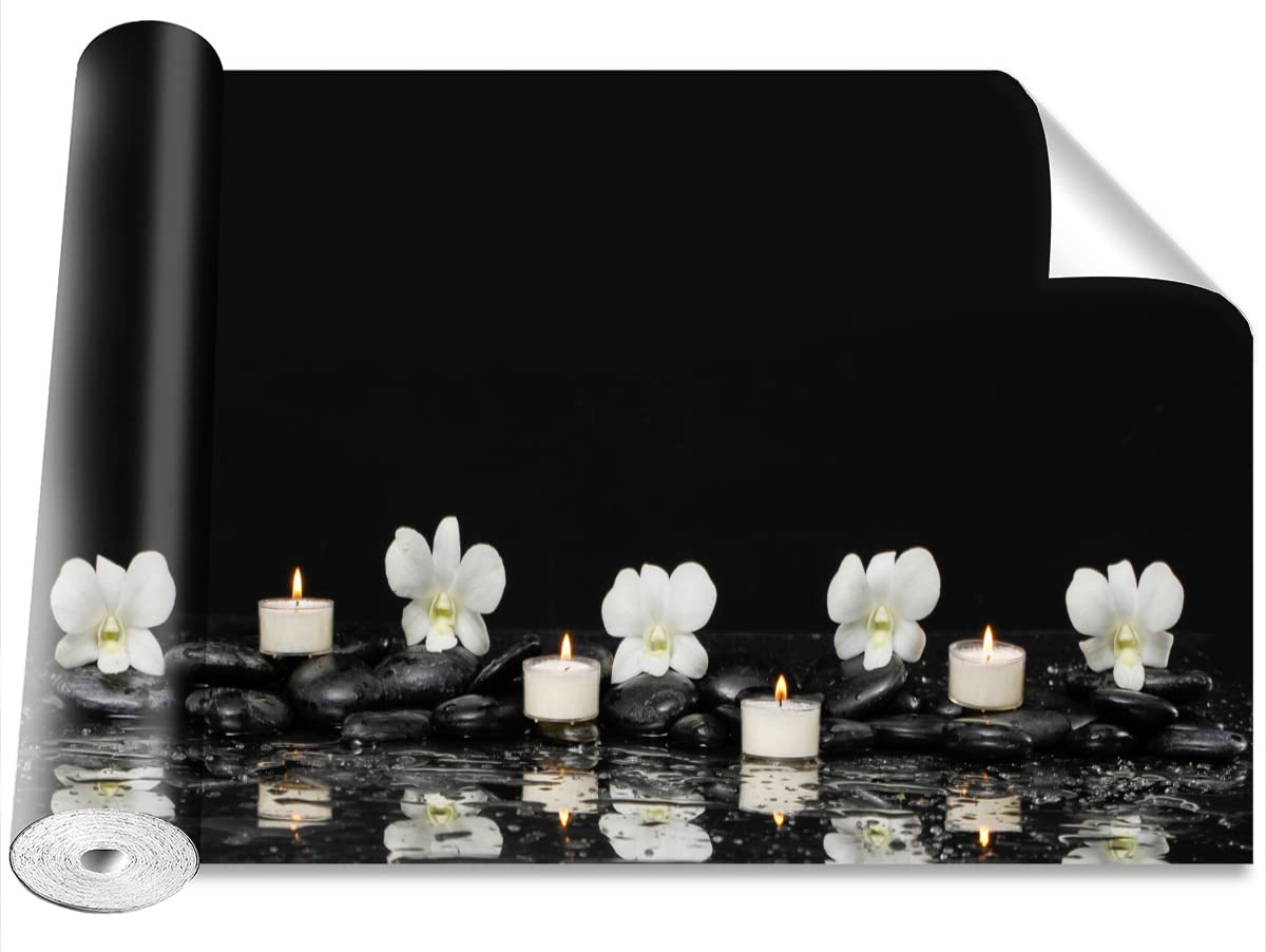 Papier peint Tulup orchidée de bougies 312x219cm grand format