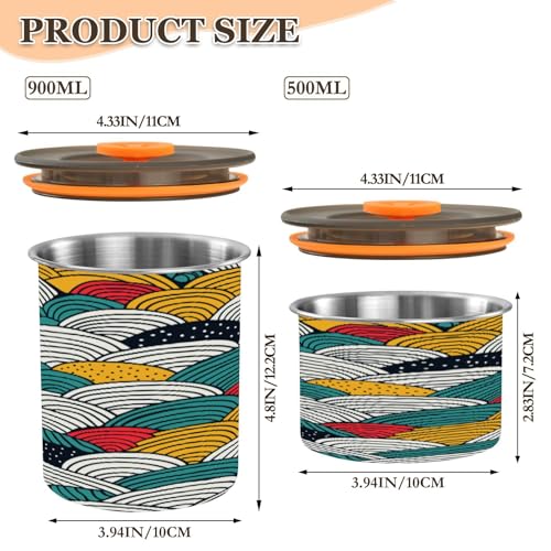 Envase hermético de acero inoxidable 17oz para café miniatura 2