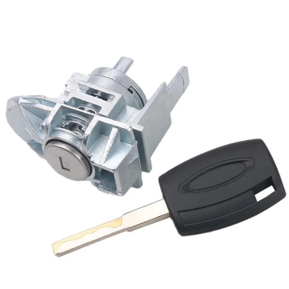 Car Door Lock Compatible with Fiesta 2008-2013 Car Lock Cylinder Left Door Lock Barrel with 1Pcs Key