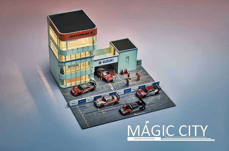 Amazon | 1/64 magic city 日本筑波メインビルディング ジオラマ